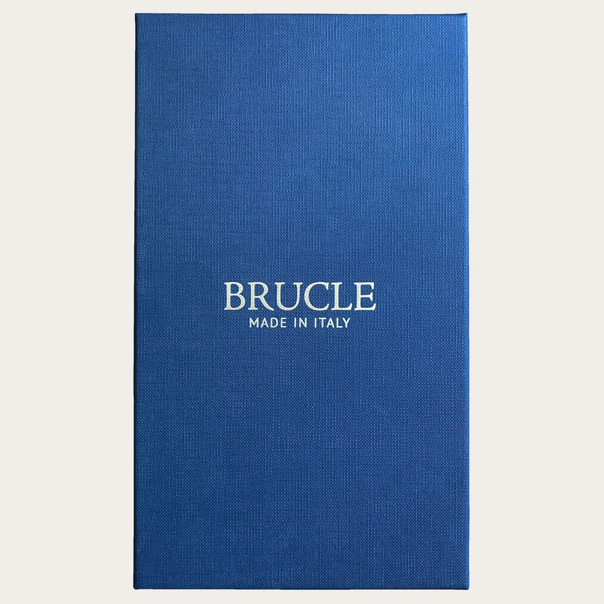 Bretelle uomo nichel free in seta jacquard, blu navy